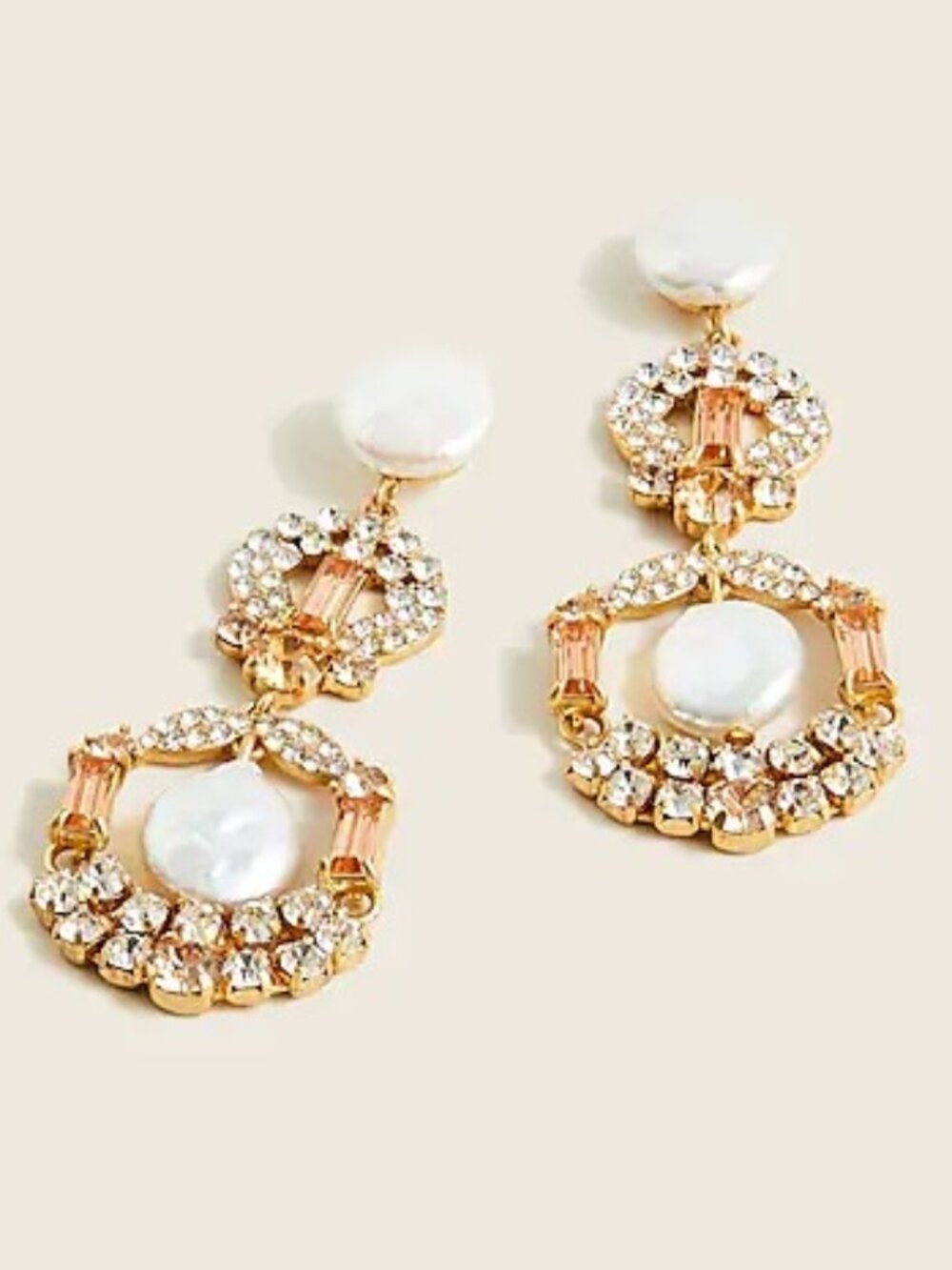 NWT J. Crew Freshwater Pearl Drop Earrings - Picture 1 of 11